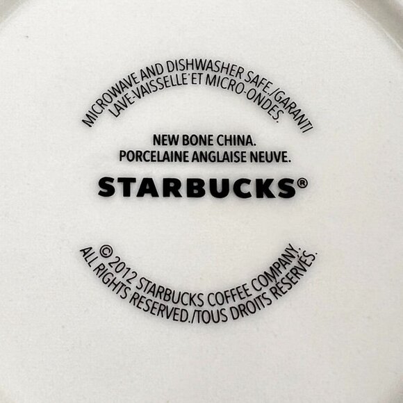 Starbucks 2012 Christmas Holiday Mug 12 oz Bone China Red Ornament Design - Picture 8 of 8